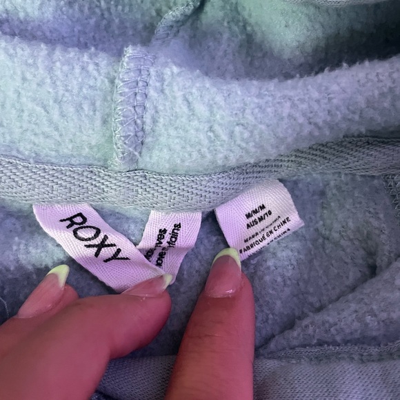 Roxy Light Blue Fleece Hoodie - Picture 2 of 3